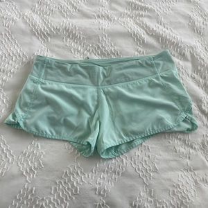 Lululemon Speed Mint Shorts (2.5” inseam)